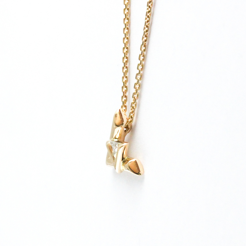 LOUIS VUITTON 18k Rose Gold Diamond Necklace - Picture 2 of 11